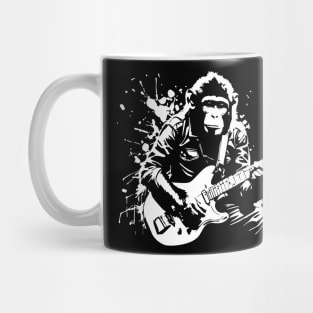 monkey plays guitar Mug